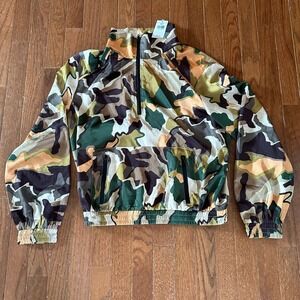 Jealous Tomato The Buckle silk / satin pullover quarter zip Size Medium NEW